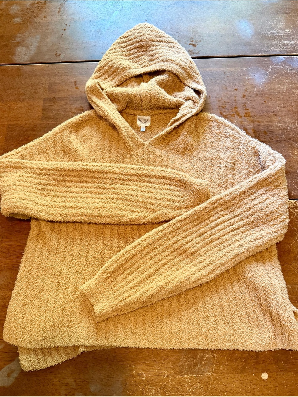 Freshman Camel Hooded Turtleneck Sweater
